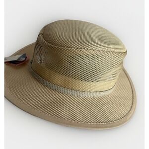 Stetson Gamble Natural Mesh Covered Outdoorsman Hat  Size Large